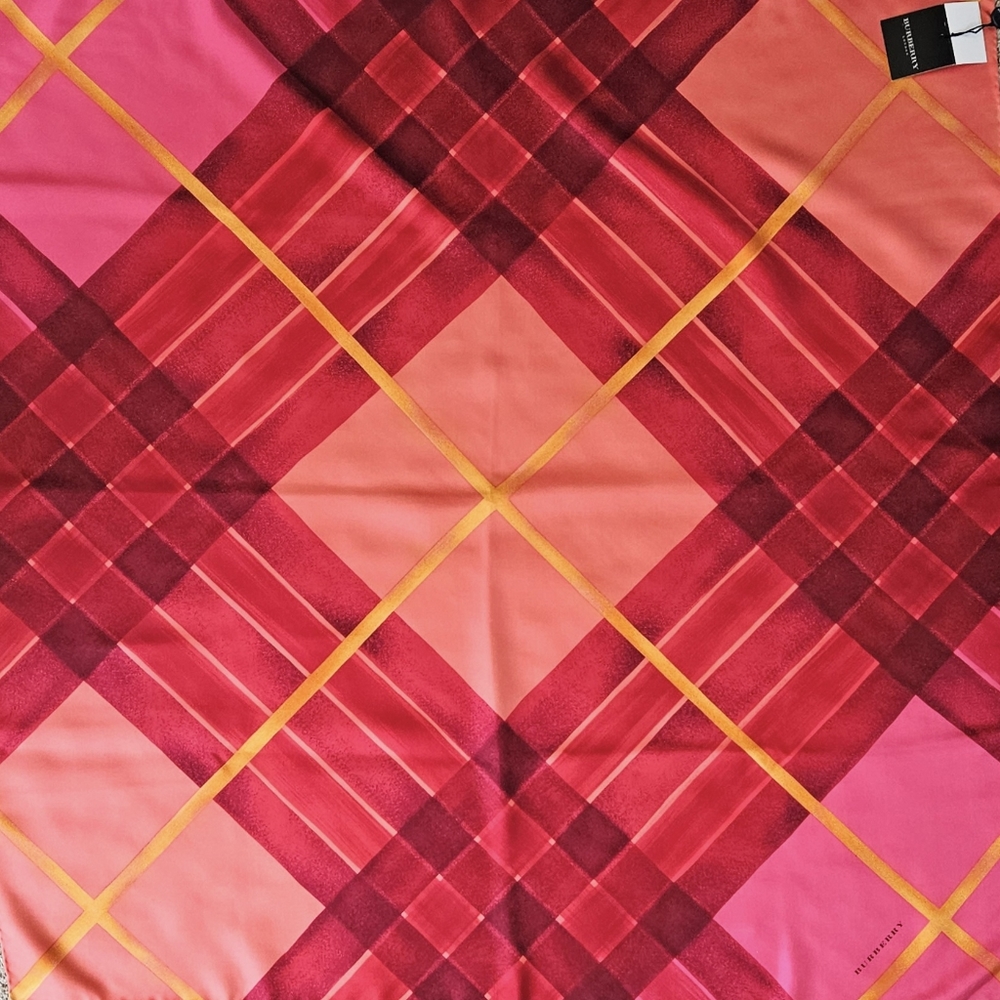 New Burberry Silk Scarf